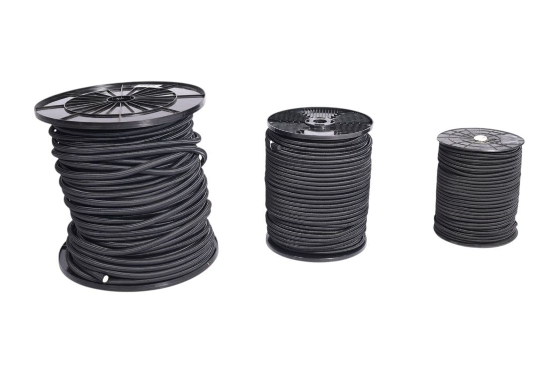 Elastiek zwart op rol | 100 meter